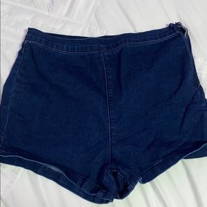 Forever 21 Side-zipped High-waisted Shorts